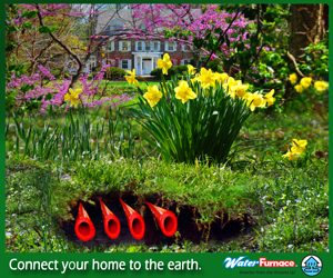 We install geothermal systems that capture the solar energy stored in your yard