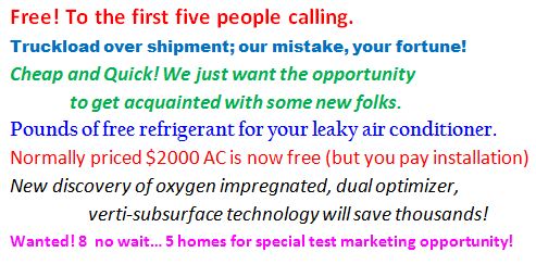 Do these Air Conditioning Service specials sound familiar?